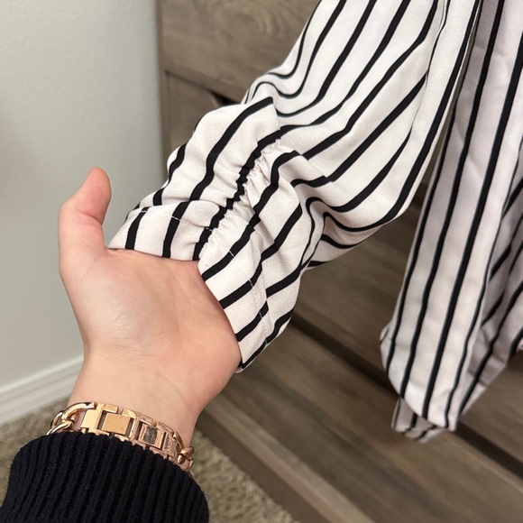 Active USA Women's Striped Blazer - Picture 3 of 4